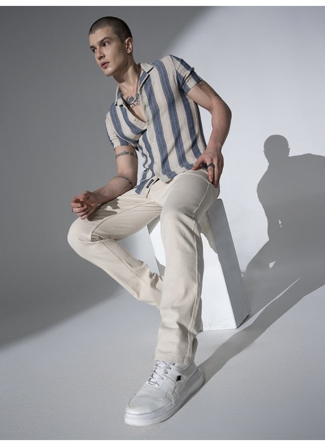Hubberholme - Men's Off White Jeans - Trendy and Versatile Denim - Image 1