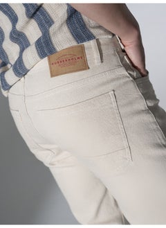 Hubberholme Men's Off White Jeans - Trendy and Versatile Denim  - Image 3