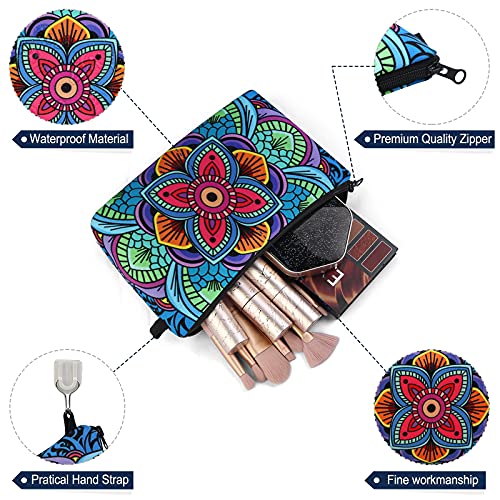 MAGEFY Makeup Bag Small Cosmetic Bag for Women Cute Makeup Pouch (2 packs Blue) - Image 3