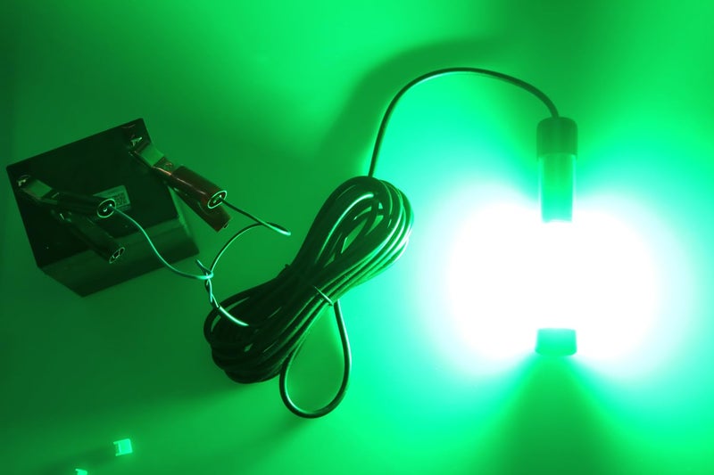 Lightingsky 12V 14W 180 LEDs 1300 Lumens LED Submersible Fishing Light Underwater Fish Finder Lamp with 5m Cord (Green) - Image 2