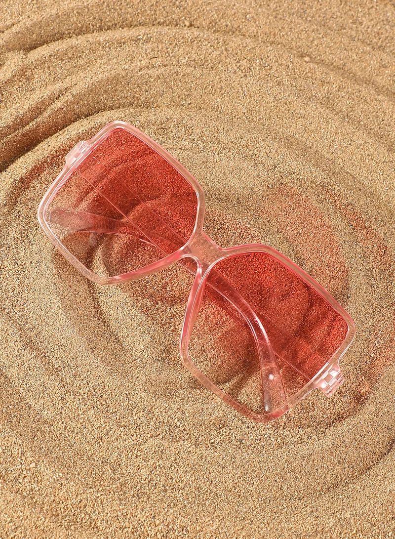 صوص هاوت نظارة شمسية نسائية هاوت صوص ريترو فراشة - وردي باليه