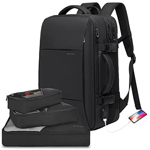 BANGE 35L Lightweight Backpack, 17.3 inch Travel Laptop Backpacks, Unisex Multifunctional Storage Pockets Business Commuter Rucksack, Waterproof and Wear-resistant Outdoor Sports Leisure daypack - Image 1