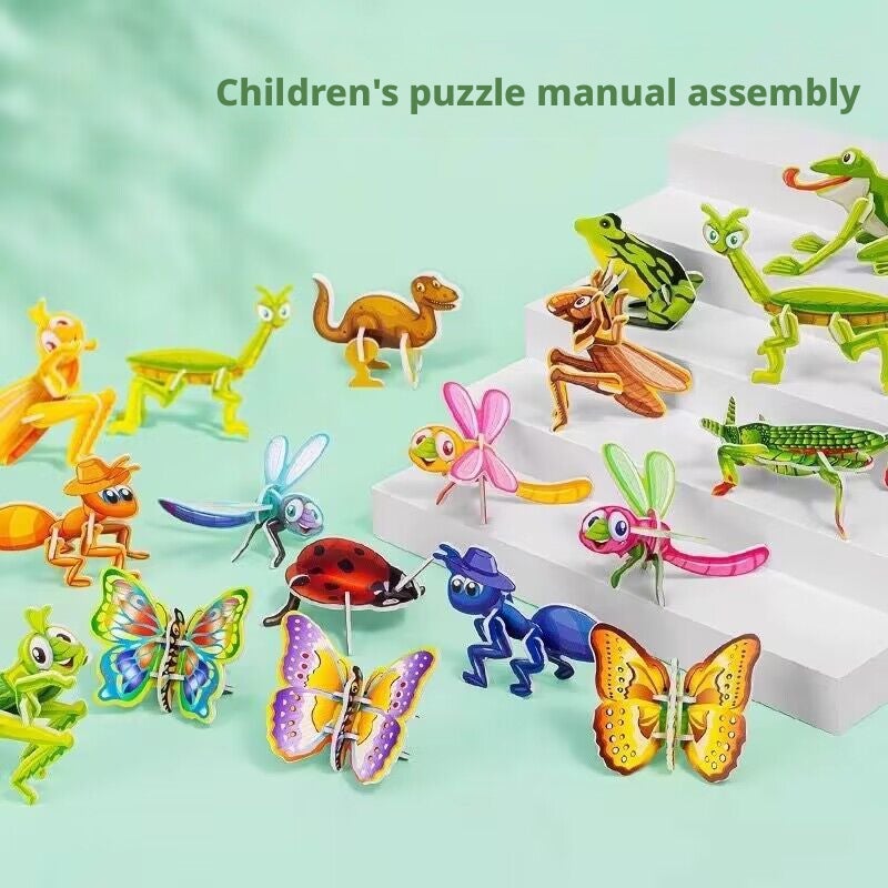 3D Stereo Puzzle Set Educational Toy for Children DIY Gift - Image 2