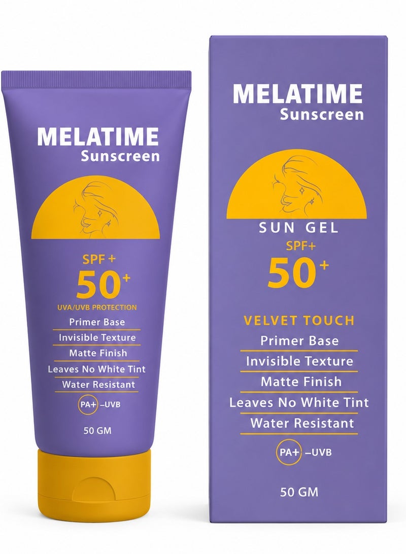 Melatime Gel Sunscreen Spf 50+ - 50g - Image 1