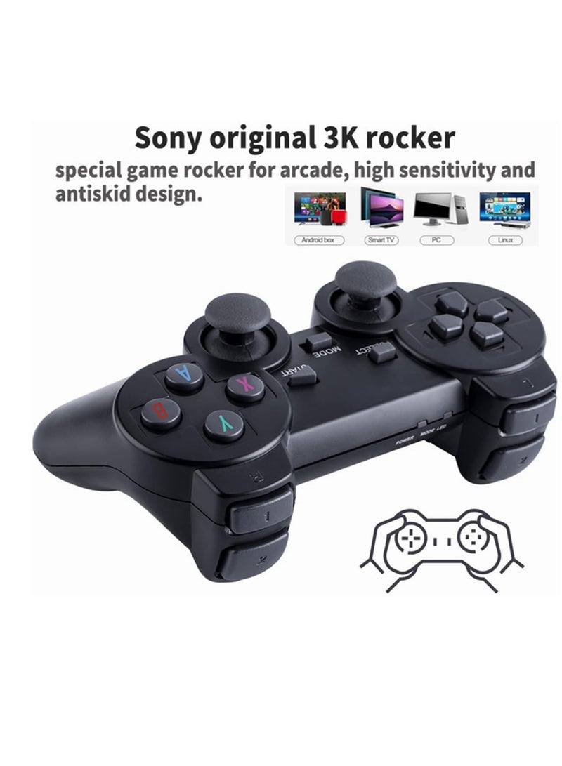 General USB Wireless Gaming Controller Gamepad for PC/Laptop Computer, Remote Wireless Controller for PS3, 360° Analog Joysticks, Motion Sense Double Vibration and Charging Cable (Pack of 2, Black)  - Image 5