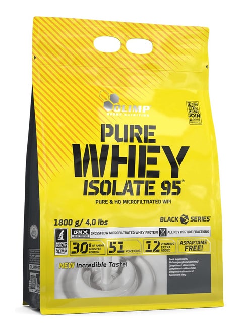 Olimp, Pure Whey Isolate Protein 95, Chocolate, 4 Lbs, 51 Servings