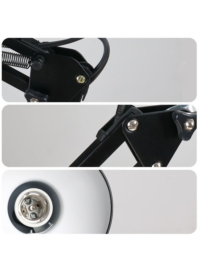 Joshberg Metal Black lampshade Table lights Eye Protection Desk Lamp for Study Dormitory Bedroom Bedside Reading LED Lamp - Image 4