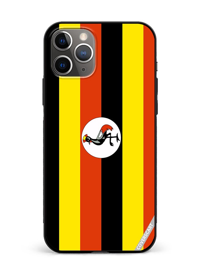 COVERSCART Protective Case Cover For Apple iPhone 11 Pro Uganda Flag Design Multicolour