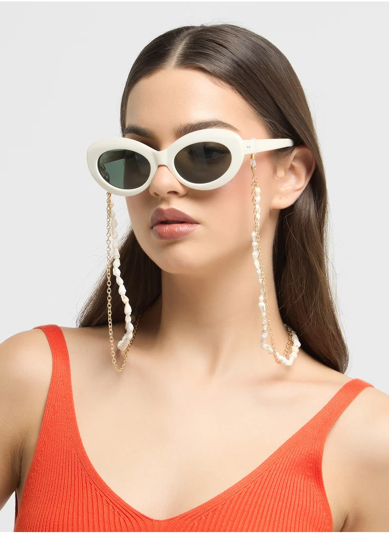 جينجر Shell Detail Sunglass Chain