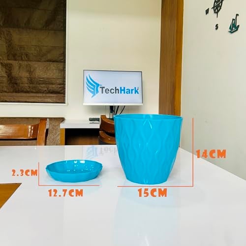 TechHark® DNA-Shape Vintage Collection Self Watering Pots for Home, Garden and Office Decoration Pots Plant Container Set (DNA 5) - Image 4
