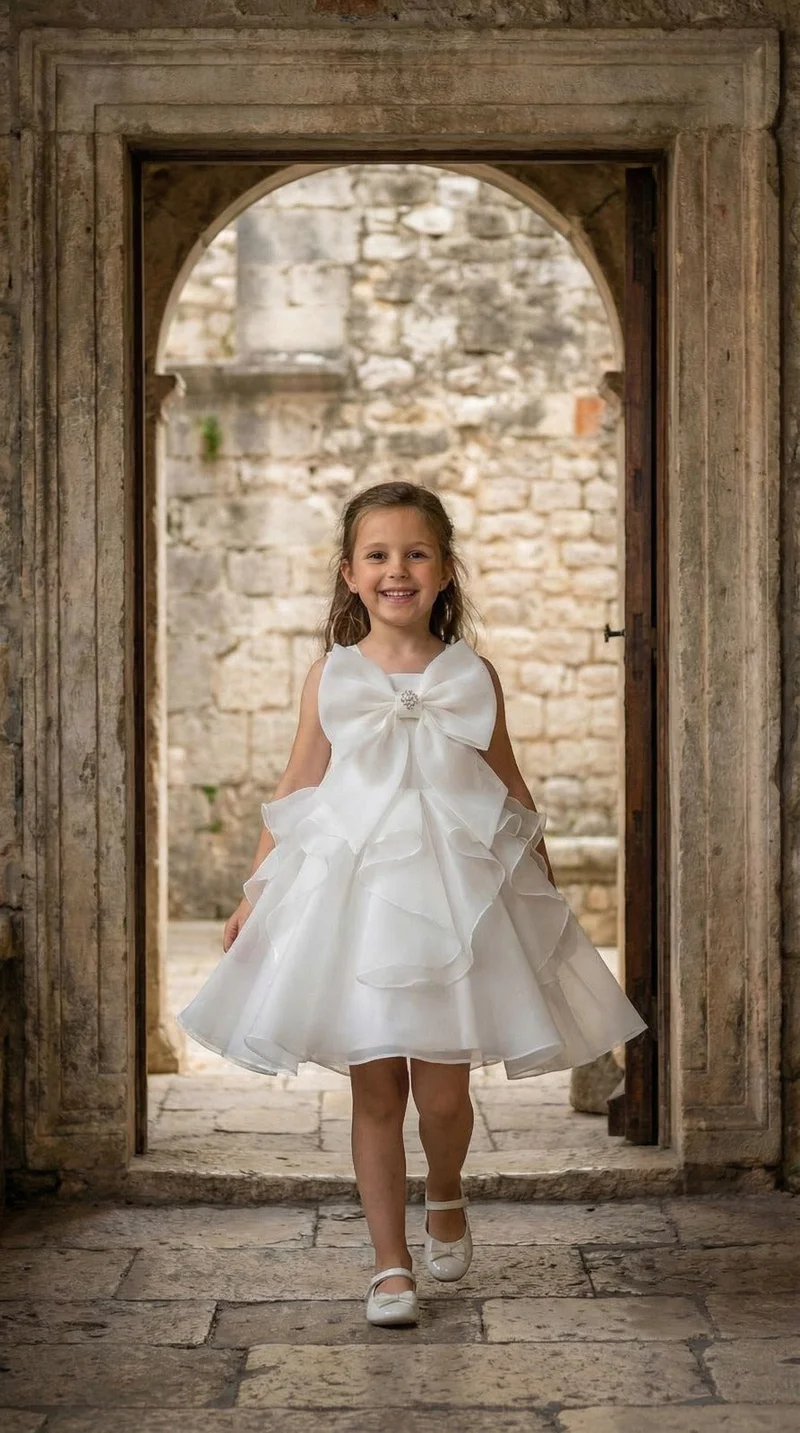 Via Bambino Ivory Belle Couture Dress 3231