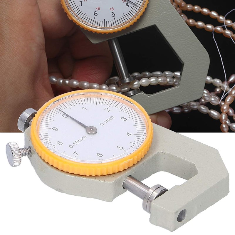 0 مقياس سمك 10 مم، فرجار قرصي، جهاز اختبار، فولاذي، رأس مسطح، دقيق 0.1 مم، دقة عالية، محمول، أداة قياس للعمل اليدوي DIY - Image 4