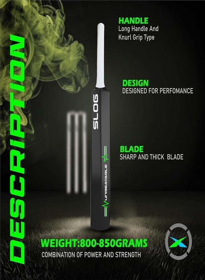 Jaspo Slog Plastic Cricket Kit | 34 Inch Bat Specially Designed for Tennis Ball & Wind Ball | Durable Cricket Set for Kids, Beginners & Casual Play (Slog Bat with 2pc Ball) - Image 5