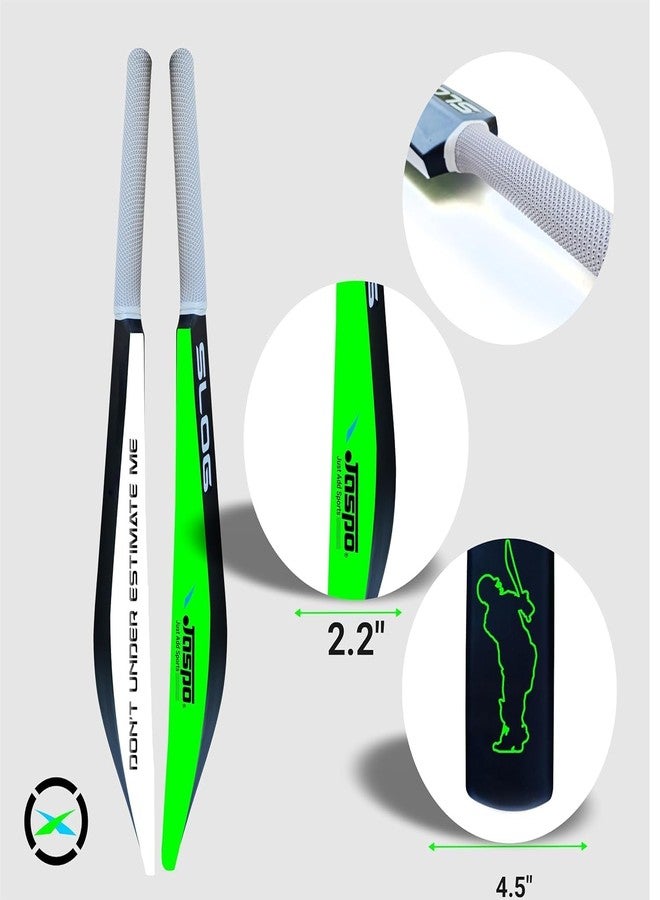 Jaspo Slog Plastic Cricket Kit | 34 Inch Bat Specially Designed for Tennis Ball & Wind Ball | Durable Cricket Set for Kids, Beginners & Casual Play (Slog Bat with 2pc Ball) - Image 3