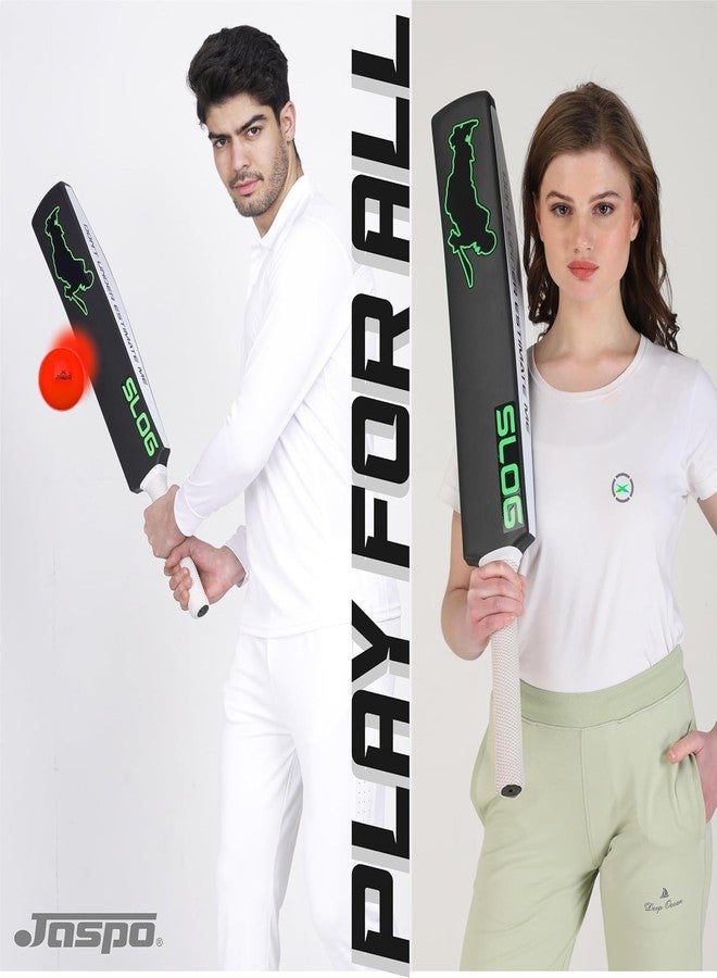 Jaspo Slog Plastic Cricket Kit | 34 Inch Bat Specially Designed for Tennis Ball & Wind Ball | Durable Cricket Set for Kids, Beginners & Casual Play (Slog Bat with 2pc Ball) - Image 4