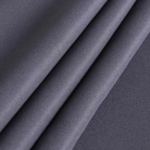 sancua Rectangle Tablecloth - 60 x 84 Inch - Stain and Wrinkle Resistant Washable Polyester Table Cloth, Decorative Fabric Table Cover for Dining Tables, Buffet Parties and Camping, Grey - Image 3