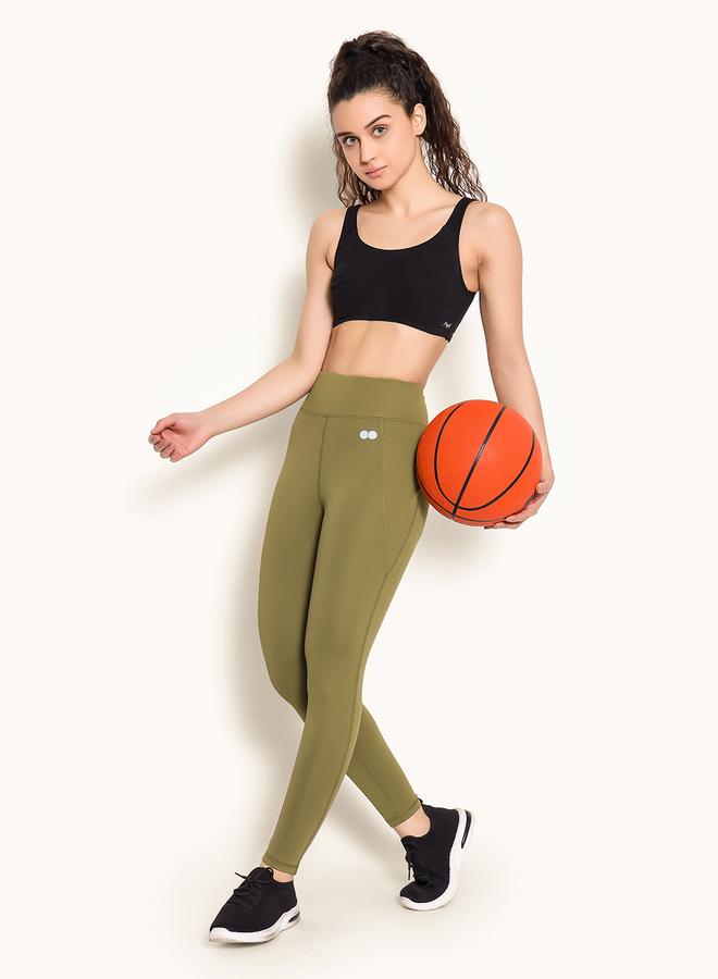 Clovia Snug Fit 4-Pocket Active Tights - Image 1