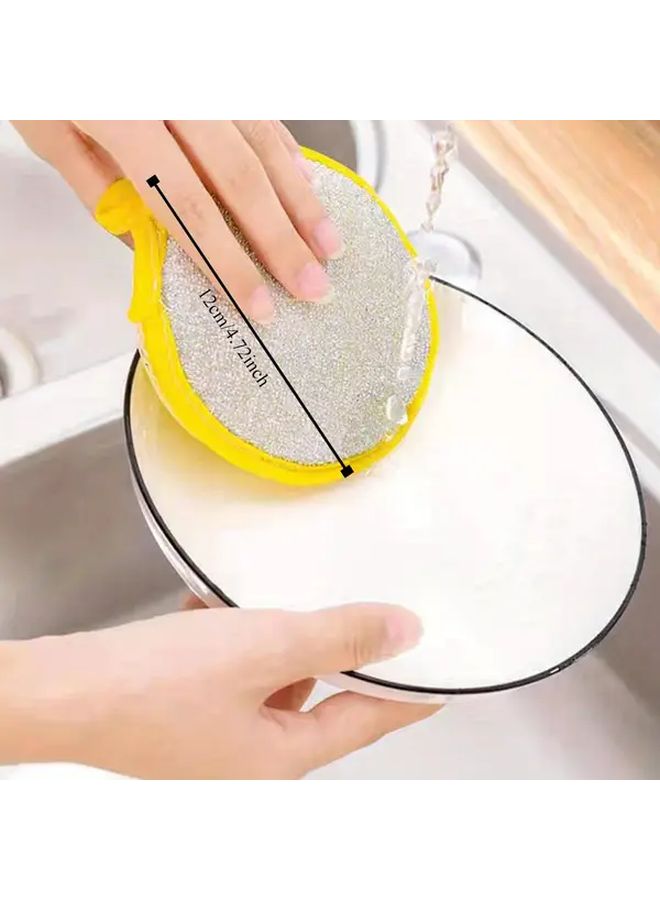 12 Yellow Heavy Duty Kitchen Cleaning Sponges With Non Scratch Scrubbers For Dishes Pots And Pans - Image 3
