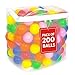 MW SPORTS Ball Pit Balls for Kids and Toddlers Plastic Crush Proof Phthalate BPA Free in Reusable Mesh Storage Bag Assorted Colors 200 Balls - Image 3