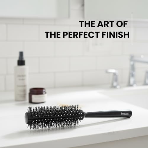 Midazzle Roller Hair Brush For Men | Perfect Tool for Efficient Blow Drying, Adding Curls, Waves & Volume|Smoothening & Volumizing comb | Men Accessorie | For All Hair Types (MIHB0042) - Image 3