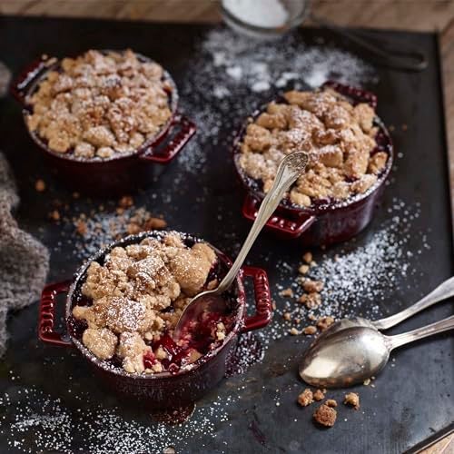 Staub Cast Iron 0.25-qt Mini Round Cocotte - Grenadine, Made in France - Image 3