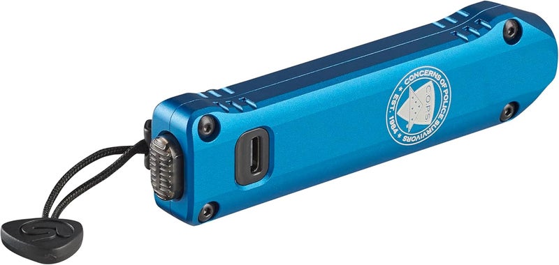 Streamlight 88825 Wedge XT 500-Lumen 1,900-Candela Flat Everyday Carry Flashlight, Includes USB-Cable and Pocket Lanyard, Blue C.O.P.S. Edition - Image 5