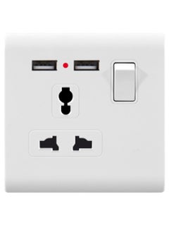 MODI MODI 1 GANGMULTI SOCKET SWITCH  WITH 2 USB 