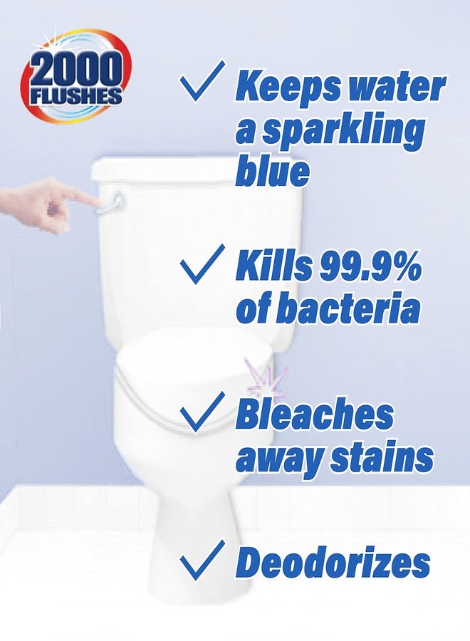 2000 FLUSHES 208082 Blue Plus Bleach Automatic Toilet Bowl Cleaner Twin-Pack, 3.5 OZ, [PACK OF 6] - Image 4