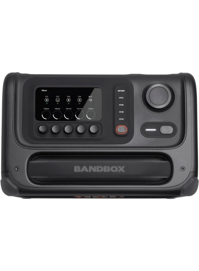 جي بي إل مضخم صوت محمول مدعوم بالذكاء الاصطناعي BandBox Trio ومكبر صوت بلوتوث، 135 واط RMS، مع خلاط 4 قنوات مدمج، شاشة LCD، تأثيرات جيتار وواجهة صوت USB-C، حتى 10 ساعات من وقت التشغيل - Image 3