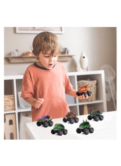 KASTWAVE Dinosaur Toys Pull Back Cars, Dino Car Toy Set for Kids, Pull Back Vehicles for Dinosaur Games, Birthday Gifts for Age 2 3 4 5 6 Year Old Toddlers Boys Girls (6 Pack)  - Image 3
