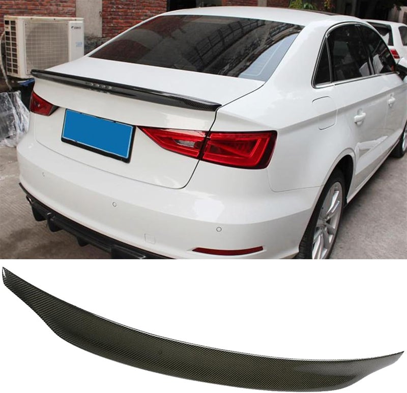 Wivplex Carbon Fiber Rear Trunk Spoiler Wing for A3 S3 RS3 2014-2019 - Image 5