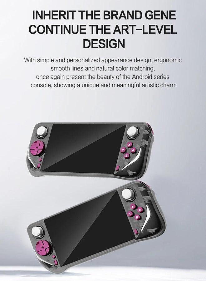  أمباون جهاز ألعاب محمول E6 ماكس A527 بمعالج ثماني النواة اتصال HDMI مع التلفاز شاشة باللمس قياس 5.0 بوصات نظام أندرويد يدعم الواي فاي لون أركيد - أسود - Image 3