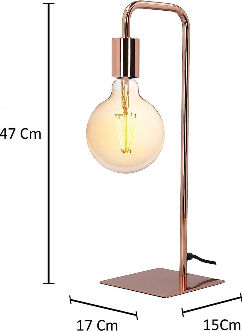 Metal Lamp Slim and Subtle with an Elongated Head  Made from a Beautiful Antique Brass 50 Watts DHF-13 - Image 2