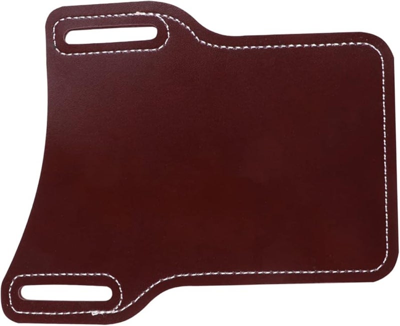 Dark Red Water Resistant PU Leather Cell Phone Pouch For Men Size 17X13 5X0 3cm - Image 1