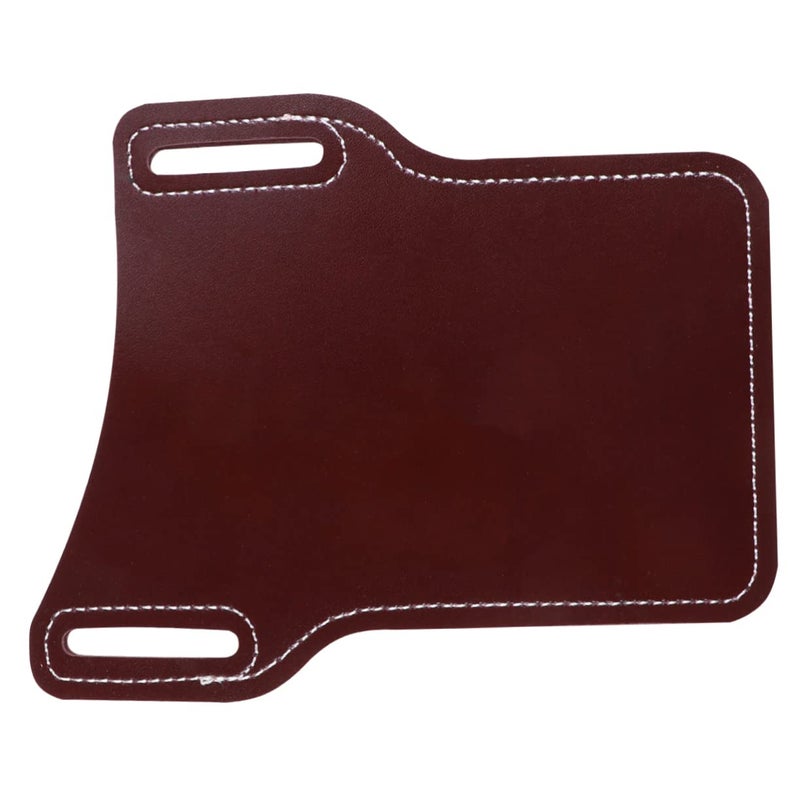 Dark Red Water Resistant PU Leather Cell Phone Pouch For Men Size 17X13 5X0 3cm - Image 2