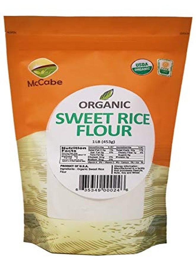 McCabe Organic Sweet Rice Flour - Gluten Free for Baking | Rich in Fibers and Minerals | USDA and CCOF Certified Organic | Product of USA | 1Lbs - Image 1