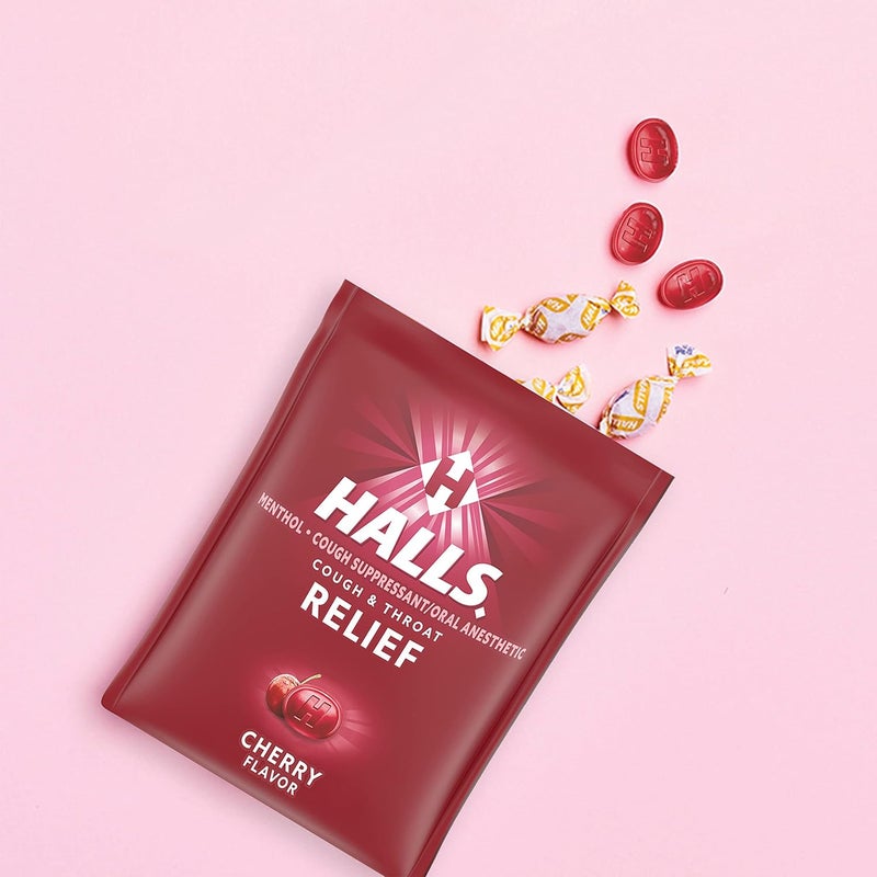 Halls حلوى السعال بنكهة الكرز من رليف - عبوة قيمة 200 حبة - عبوة من 2 - Image 5