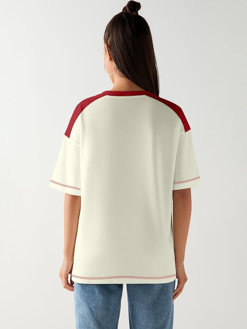 Crazymonk Chicago 36 Women Oversized T-Shirt - Multi Color - M - Image 2