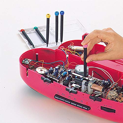 ANEX Precision Screwdriver Set for Electronics, 6-piece Insulated handle, Japanese Small Phillips Flathead Screwdriver Set for Computer, Laptop, Camera, Glasses, Mobile, Game, Watch, Made in Japan - Image 2