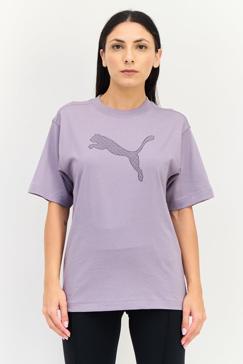 PUMA Women Sportswear Fit Short Sleeve Outdoor Top, Mauve - Image 1