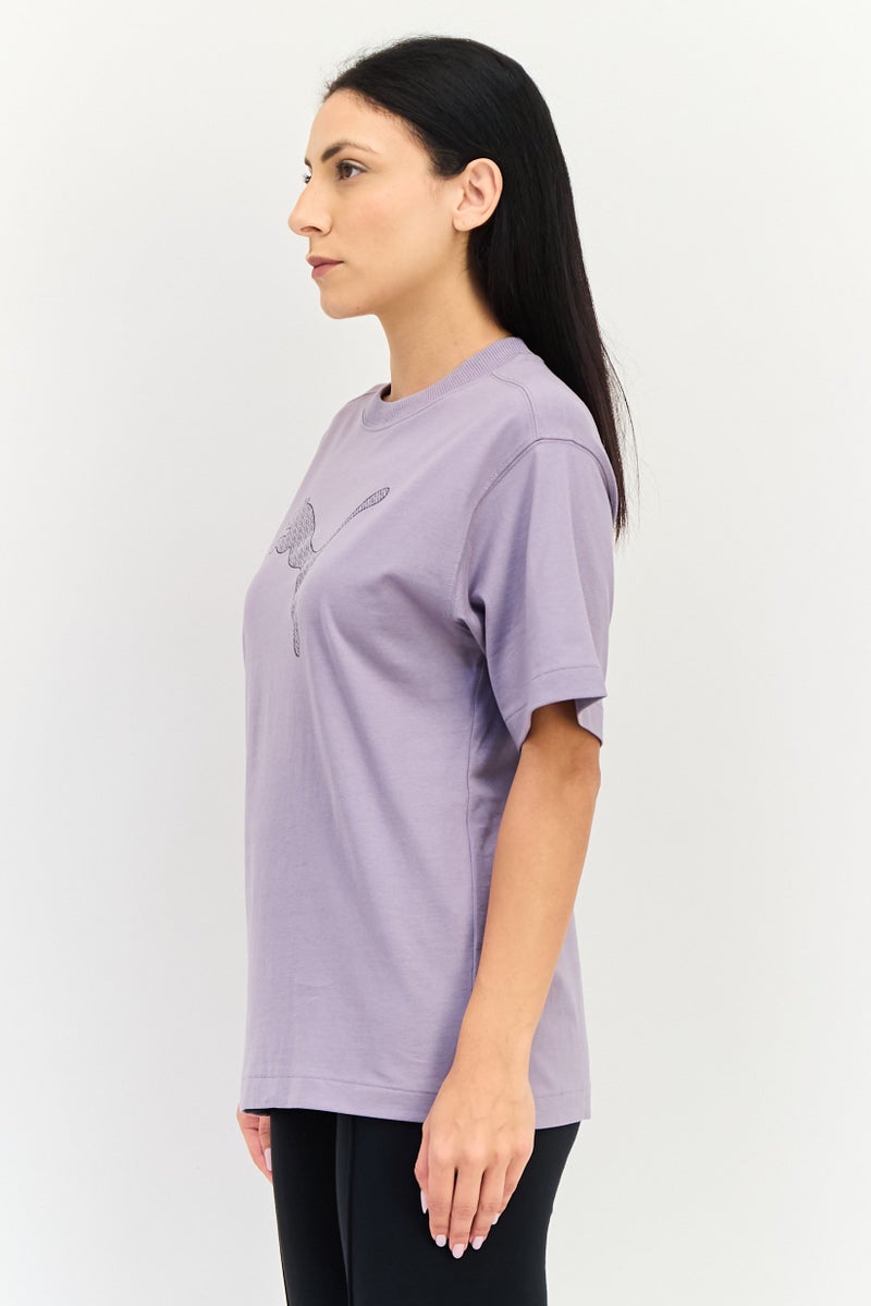 PUMA Women Sportswear Fit Short Sleeve Outdoor Top, Mauve - Image 2