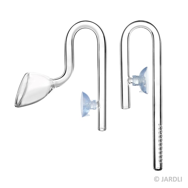 JARDLI Glass Lily Pipe Mini Inflow Outflow Set 10mm for 9/12mm Tubing - Nano Aquarium Planted Tank Aquascaping - Image 4
