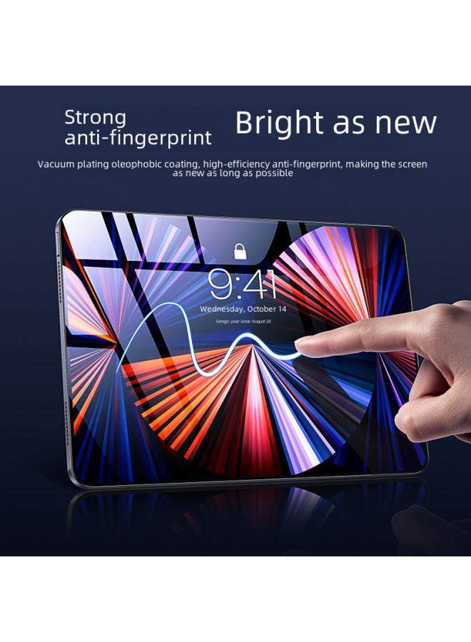 Flat Tempered Film For IPad 2025 Air Full Screen Pro HD IPad 10/9/5 Protective Film 2024-Color:AF Aluminum Electroplating Tempered Film Bare Film ]-Size:Ipad 11【10.9inch 2025 Model】