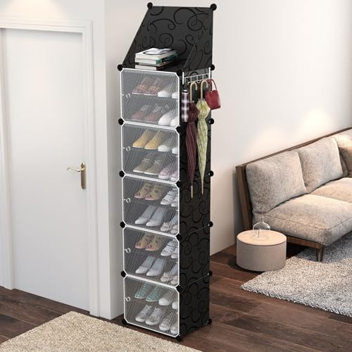 Bigkart Detachable Shoe Rack for Home| Easy to Assemble, Space Saving, Stackable Cubes Design Shoe Cabinet - Image 2