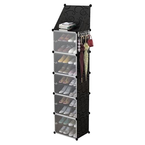 Bigkart Detachable Shoe Rack for Home| Easy to Assemble, Space Saving, Stackable Cubes Design Shoe Cabinet - Image 1