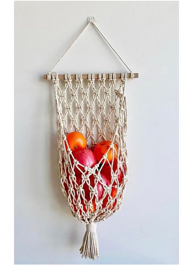 Generic Macrame Fruits & Vegetables Basket  - Image 1