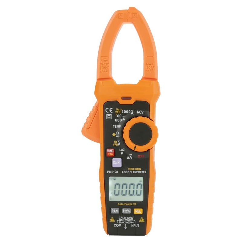 PM2128 Handheld Digital Clamp Meter with Non Voltage Detection LCD Display Backlight and Flashlight Convenient for Measurement at Darkness - Image 4
