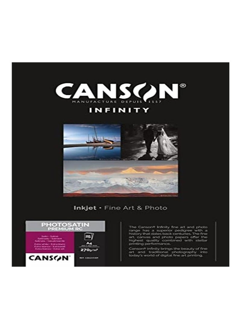 كانسون إنفينيتي فوتوساتين بريميوم Rc A4 25 ورقة - Image 1