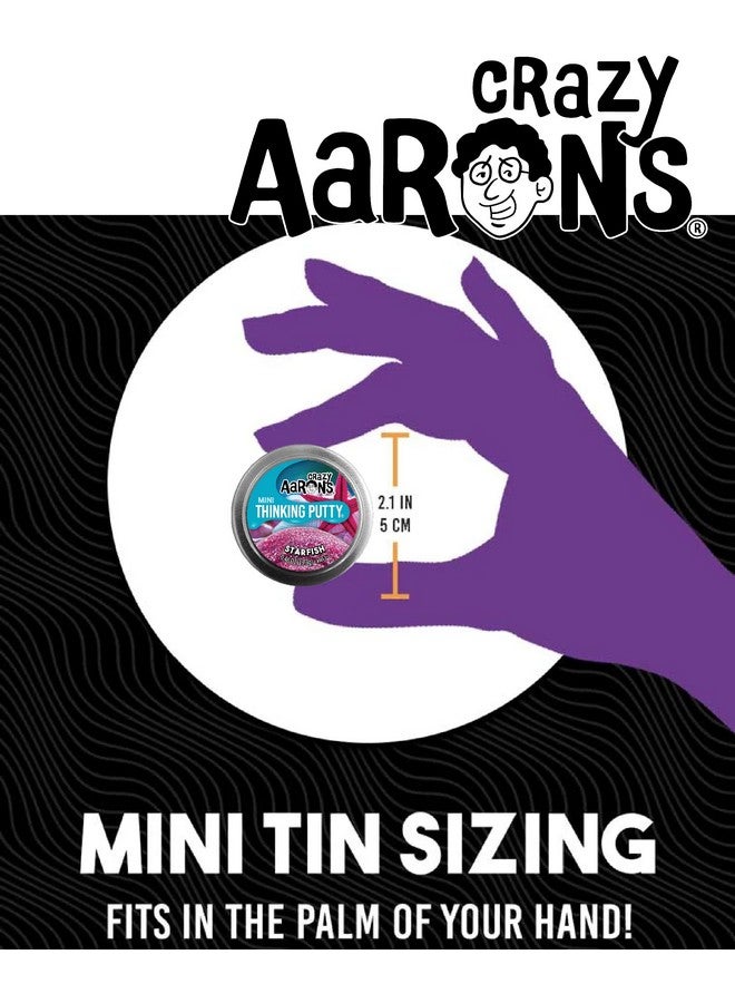 Matty's Toy Stop Crazy Aaron'S Putty Mini Tins Mystical Crystal Ukulele Starfish & Rose Gold Gift Set Bundle 4 Pack (13.3G Each) - Image 4