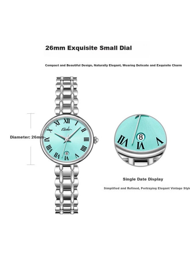 Ebohr New Vintage Little Beauty Women's Watch Steel Band Quartz Ladies Watch Christmas Valentine's Day Gift For Girls - Image 3